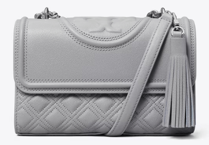 Tory Burch SMALL FLEMING POLISHED-GRAIN CONVERTIBLE SHOULDER BAG - Bags | Shop From The Mirage