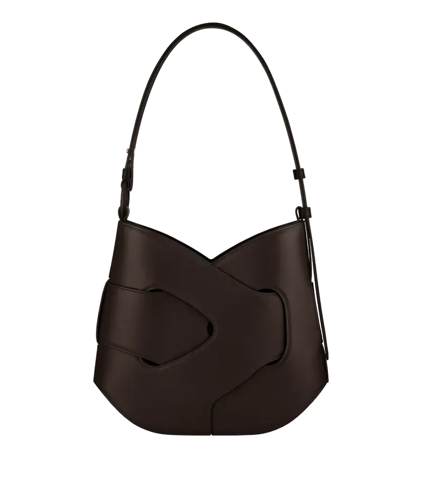 Polene Nodde Hobo Edition Smooth Ebony - Size: One Size Bags | Shop From The Mirage