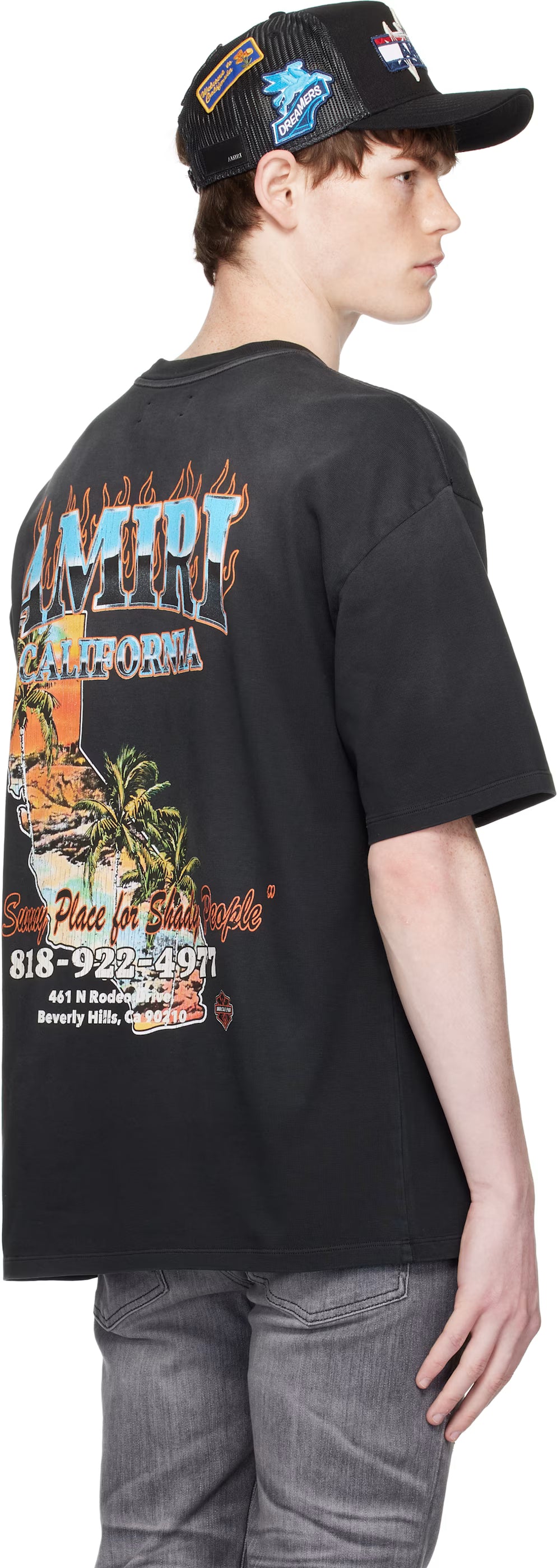 Black 'AMIRI' Sunny Place Oversized T-shirt