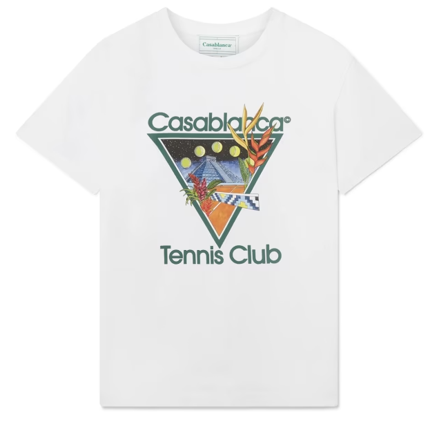 Casablanca Tennis Club Icon White T-Shirt