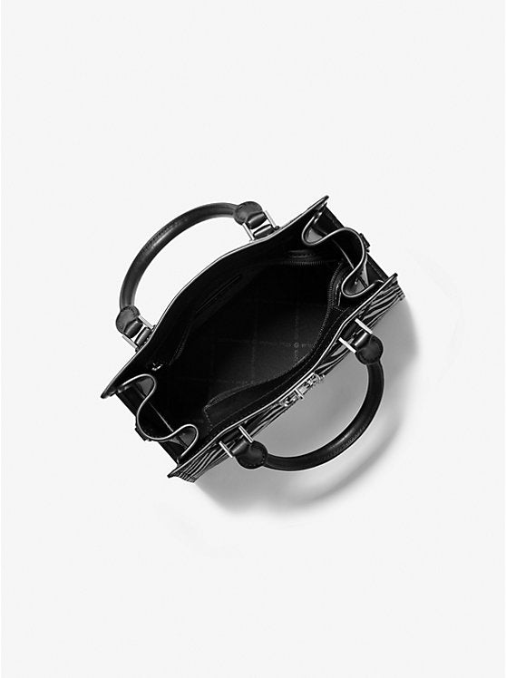 Hamilton Small Zebra Print Calf Hair Satchel