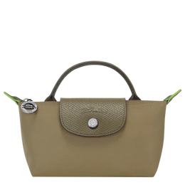 Longchamp Le Pliage Artichoke Pouch With Handle Chestnut