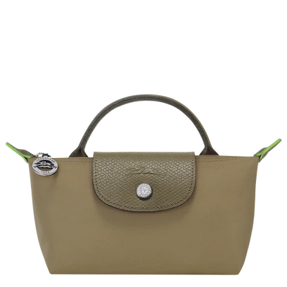 Longchamp Le Pliage Artichoke Pouch With Handle Chestnut