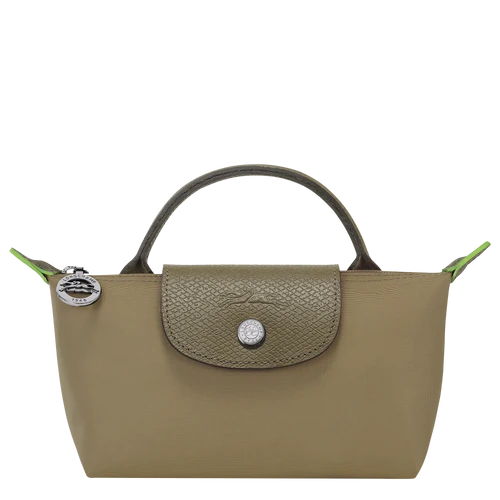 Longchamp Le Pliage Artichoke Pouch With Handle Chestnut