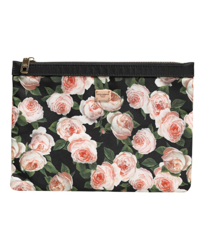 Floral DG Plaque Clutch Women Bag