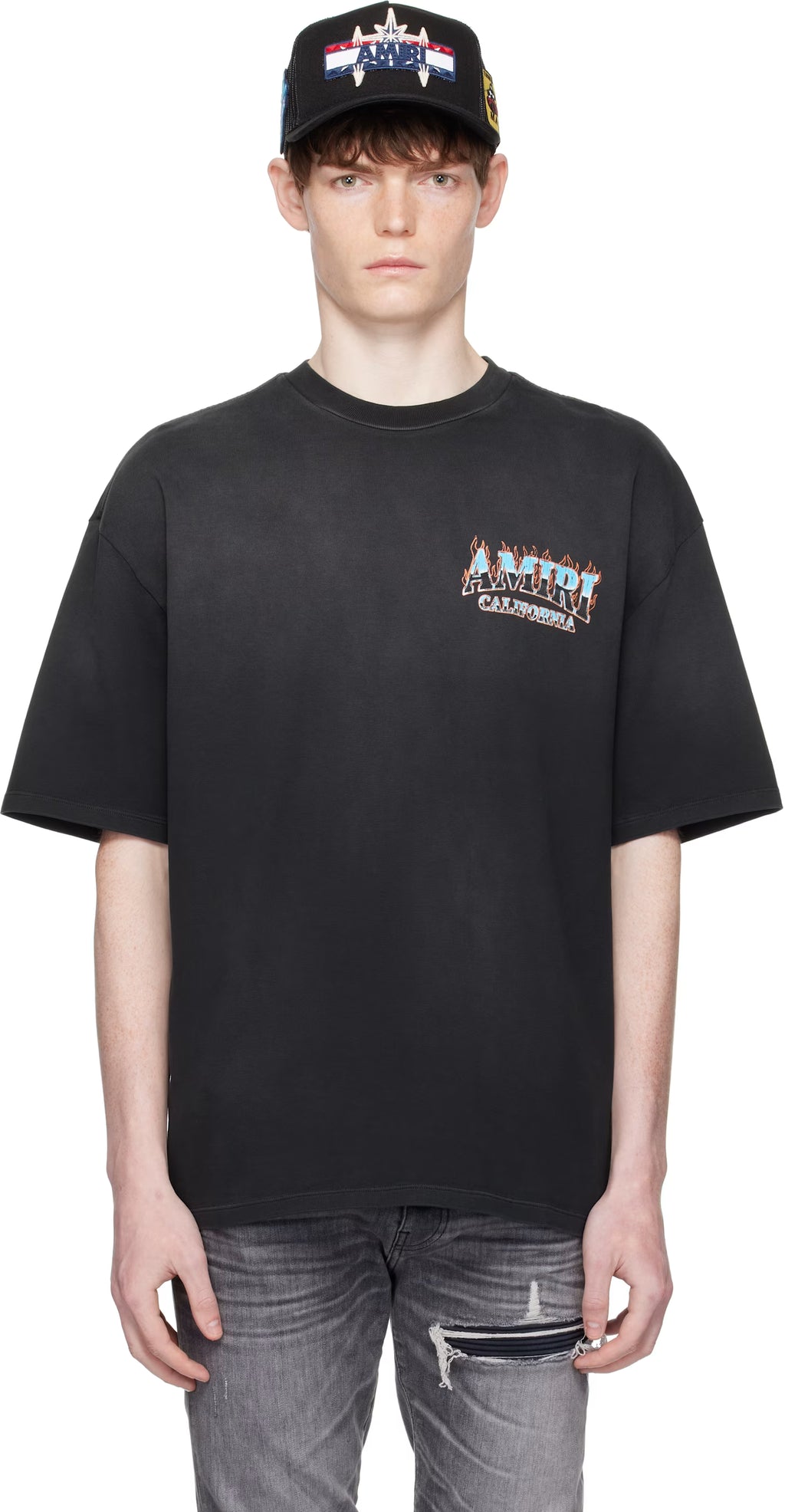Black 'AMIRI' Sunny Place Oversized T-shirt