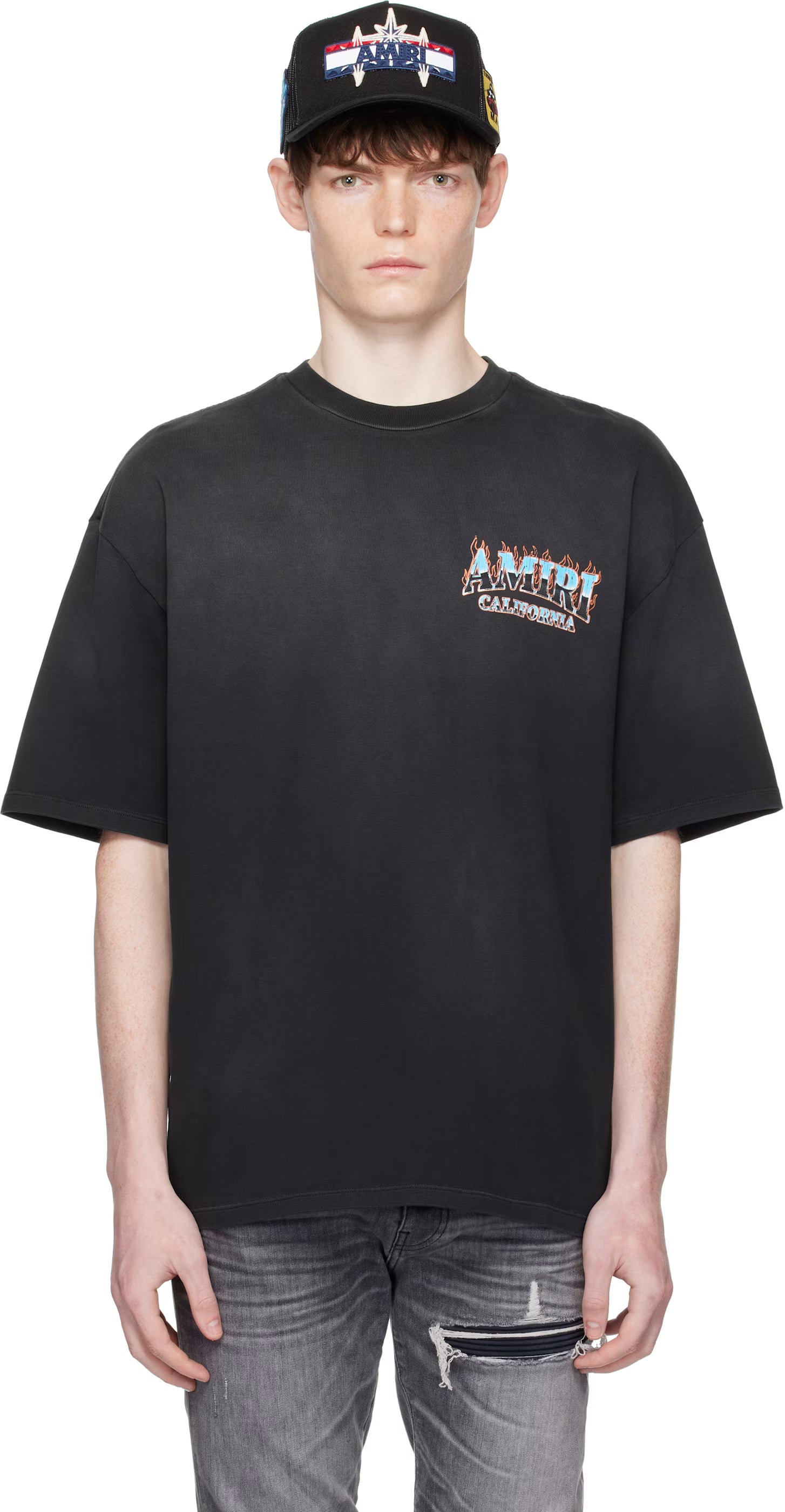 Black 'AMIRI' Sunny Place Oversized T-shirt