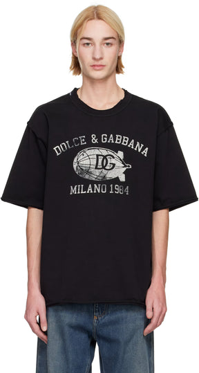 Dolce&Gabbana Black Cotton T-shirt