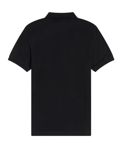 Fred Perry Plain Polo - Black | Chrome