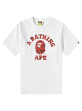 Bape - Color Camo College Tee White /Red (SS23)