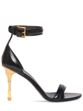 Balmain 95mm Moneta patent leather sandals