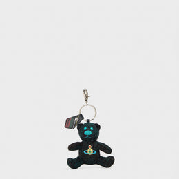 Viv Teddy Bear Metal Keyring