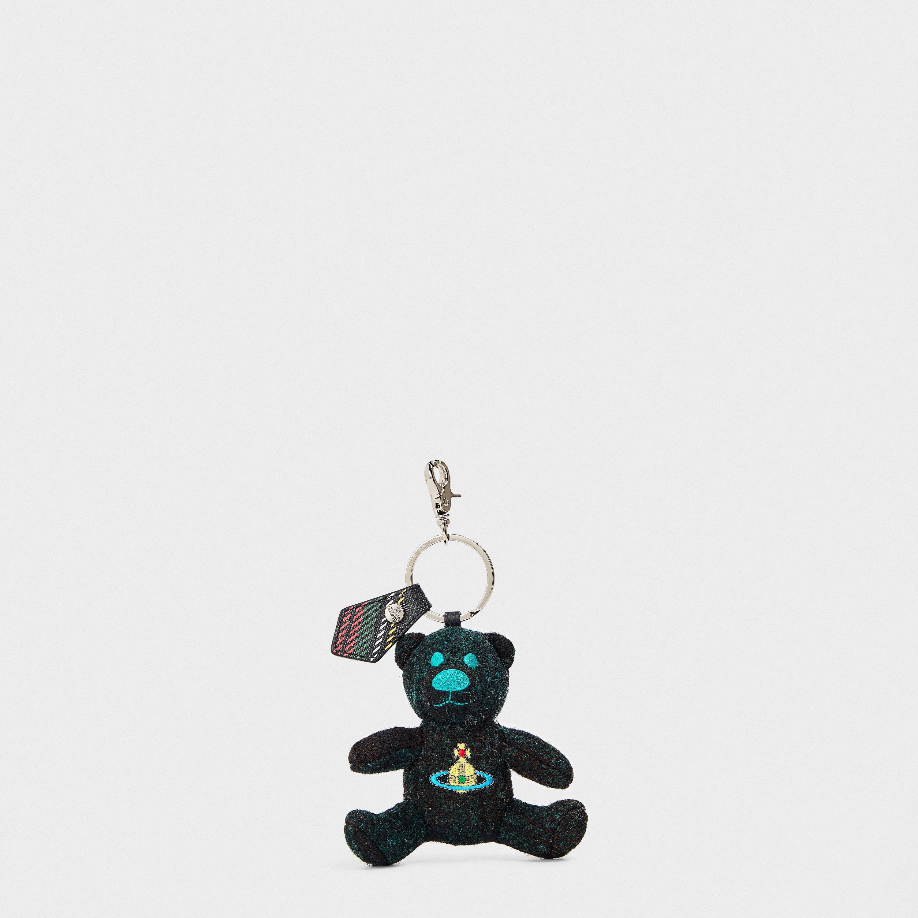 Viv Teddy Bear Metal Keyring