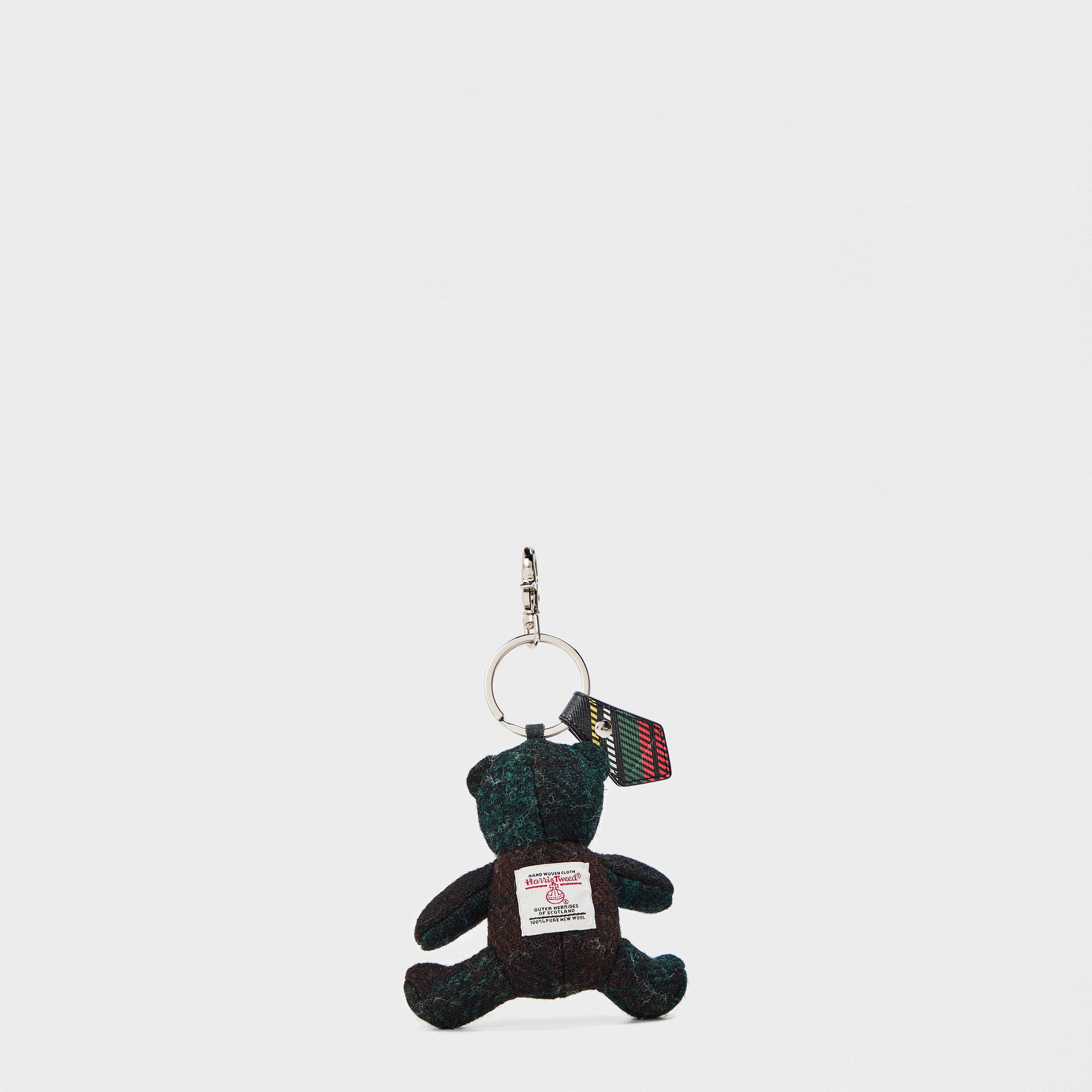 Viv Teddy Bear Metal Keyring
