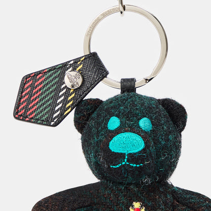 Viv Teddy Bear Metal Keyring
