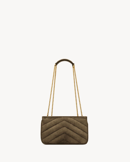 Saint Lauren LOULOU small in MATELASSÉ suede