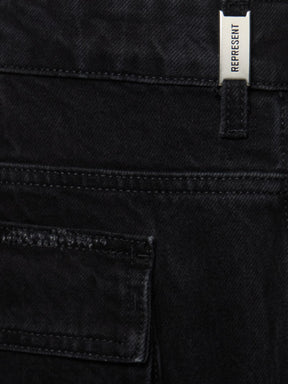 Represent R3CA denim cargo jeans