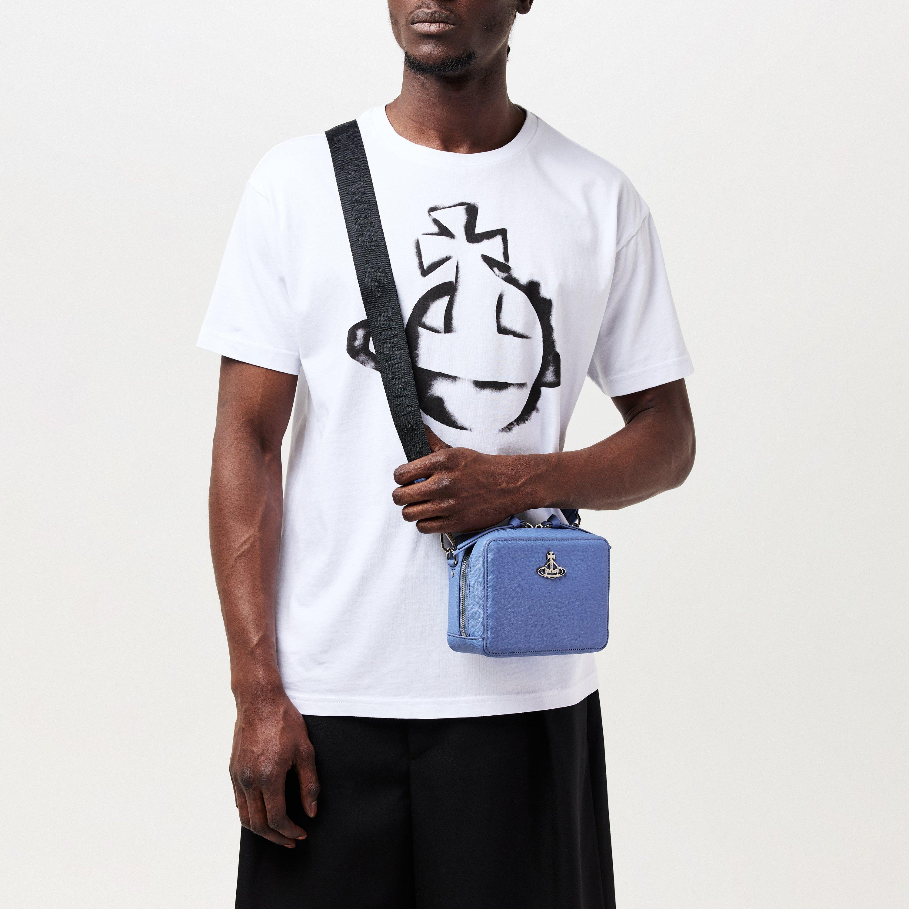 Men's Logo Faux Leather Melih Camera Bag