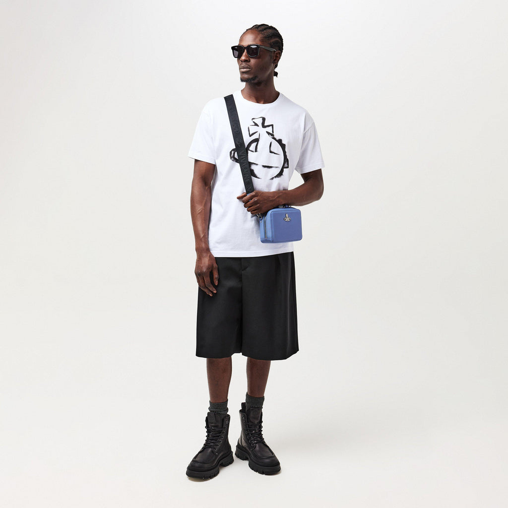 Men's Logo Faux Leather Melih Camera Bag