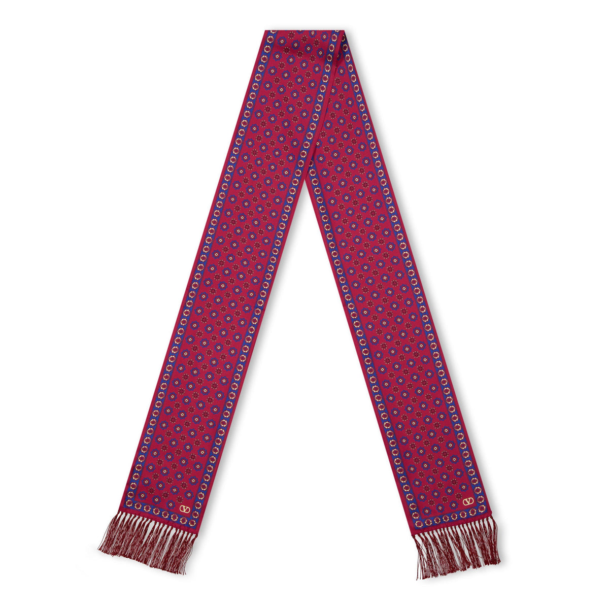Chamber Silk Bandeau Finge Scarf