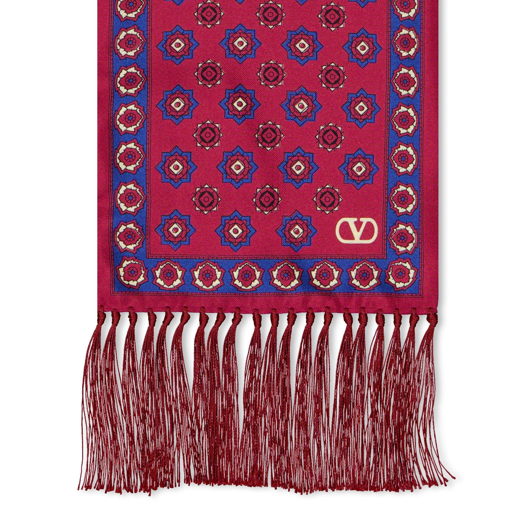 Chamber Silk Bandeau Finge Scarf