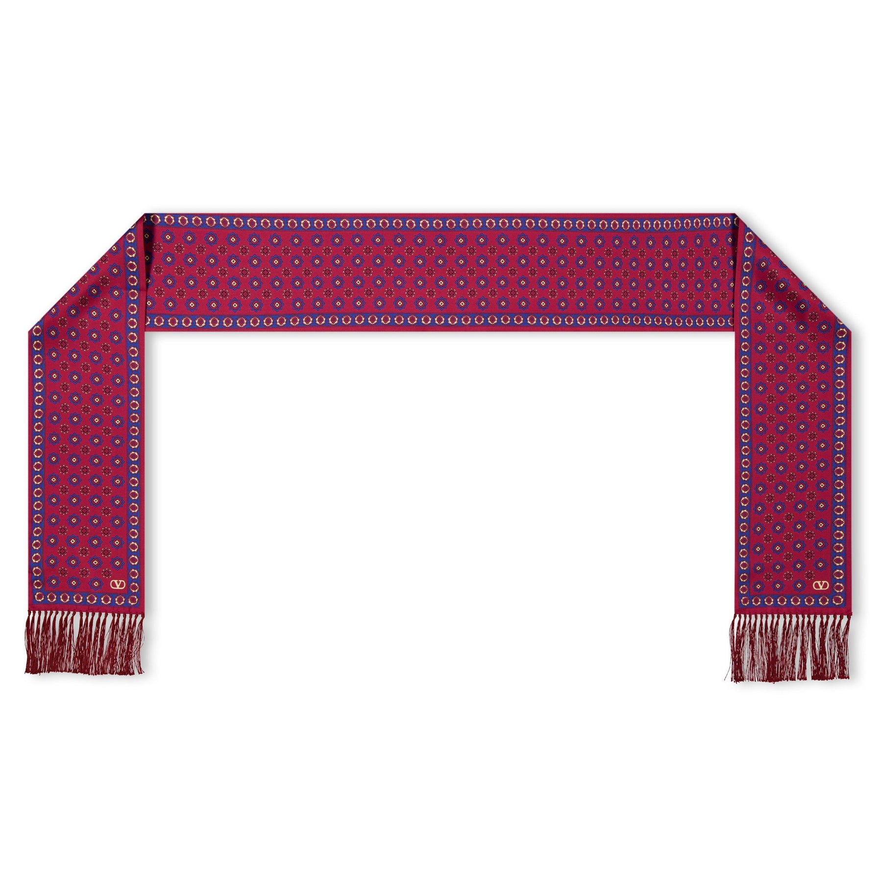 Chamber Silk Bandeau Finge Scarf