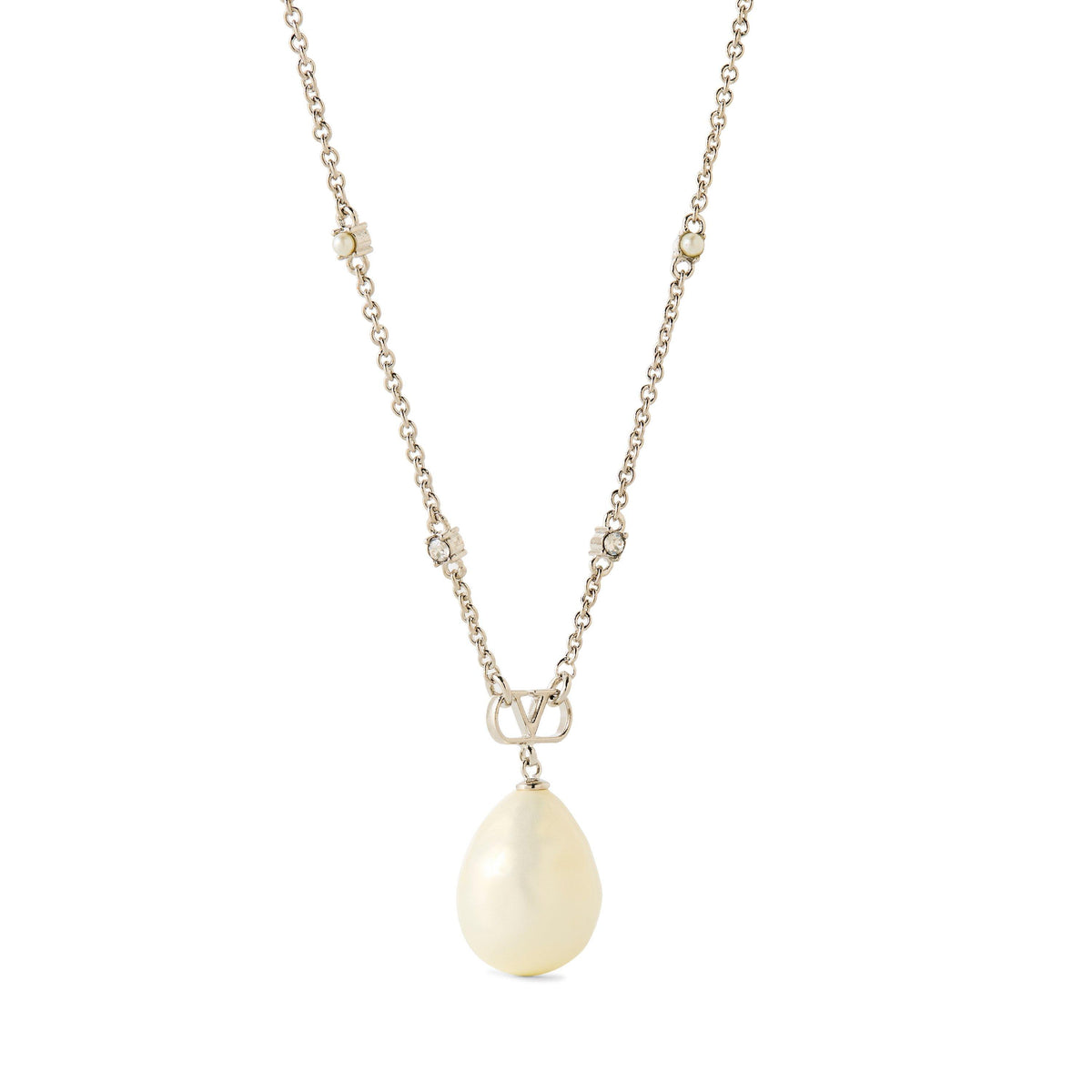 V Logo Signature Necklace
