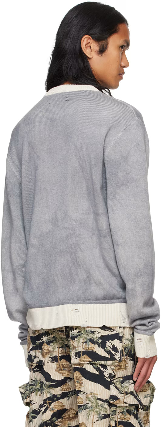 Gray 'Amiri' Vintage Cashmere Sweater