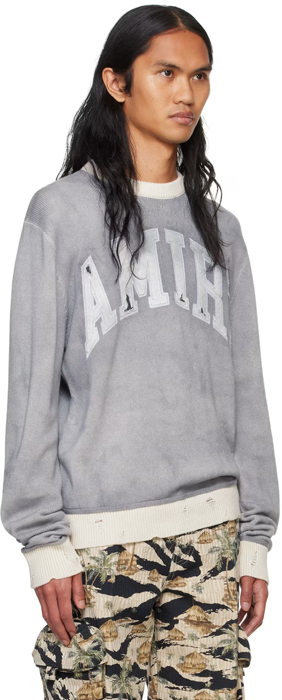 Gray 'Amiri' Vintage Cashmere Sweater