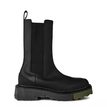 Off White  Calf Sponge Chelsea Boots