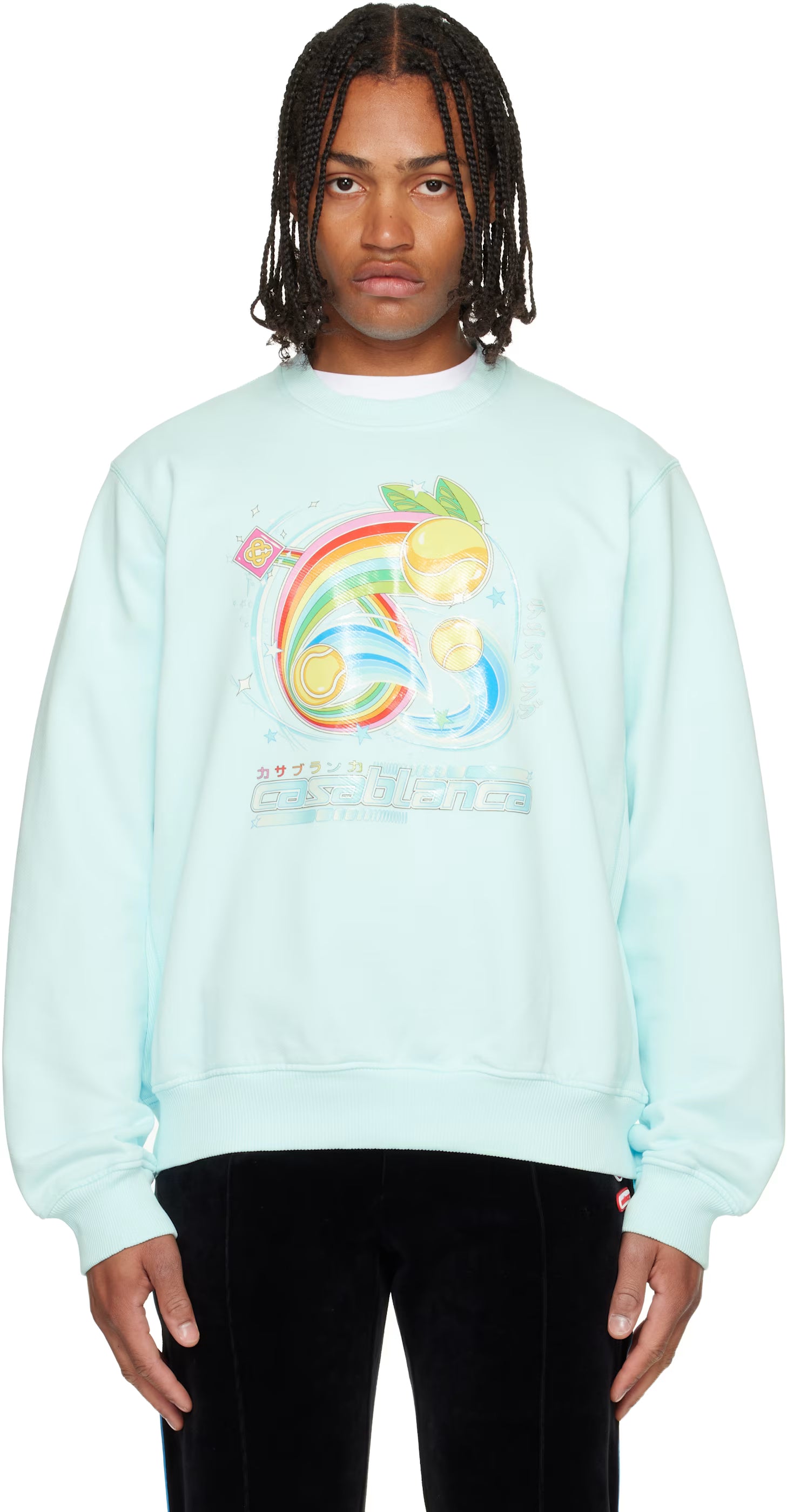 Blue Manga Tennis Ball Sweatshirt