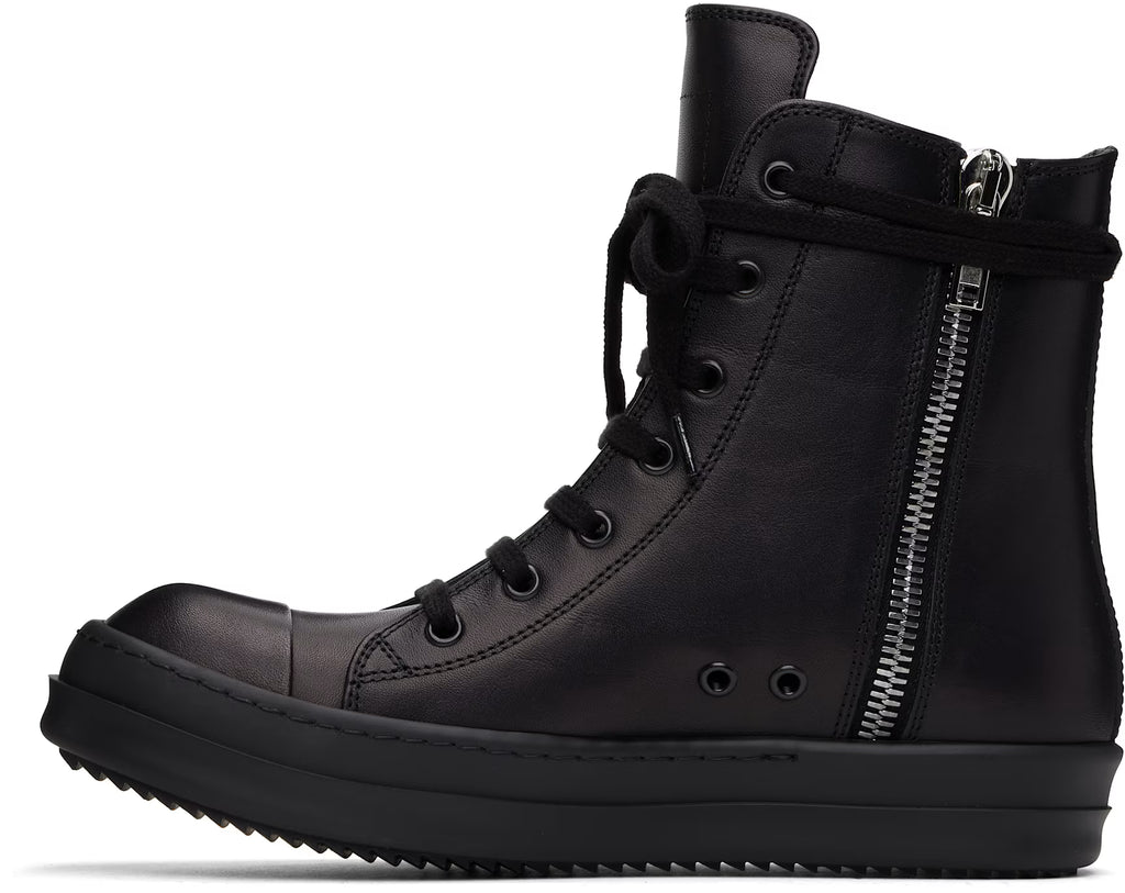 Black Hollywood Leather Sneakers