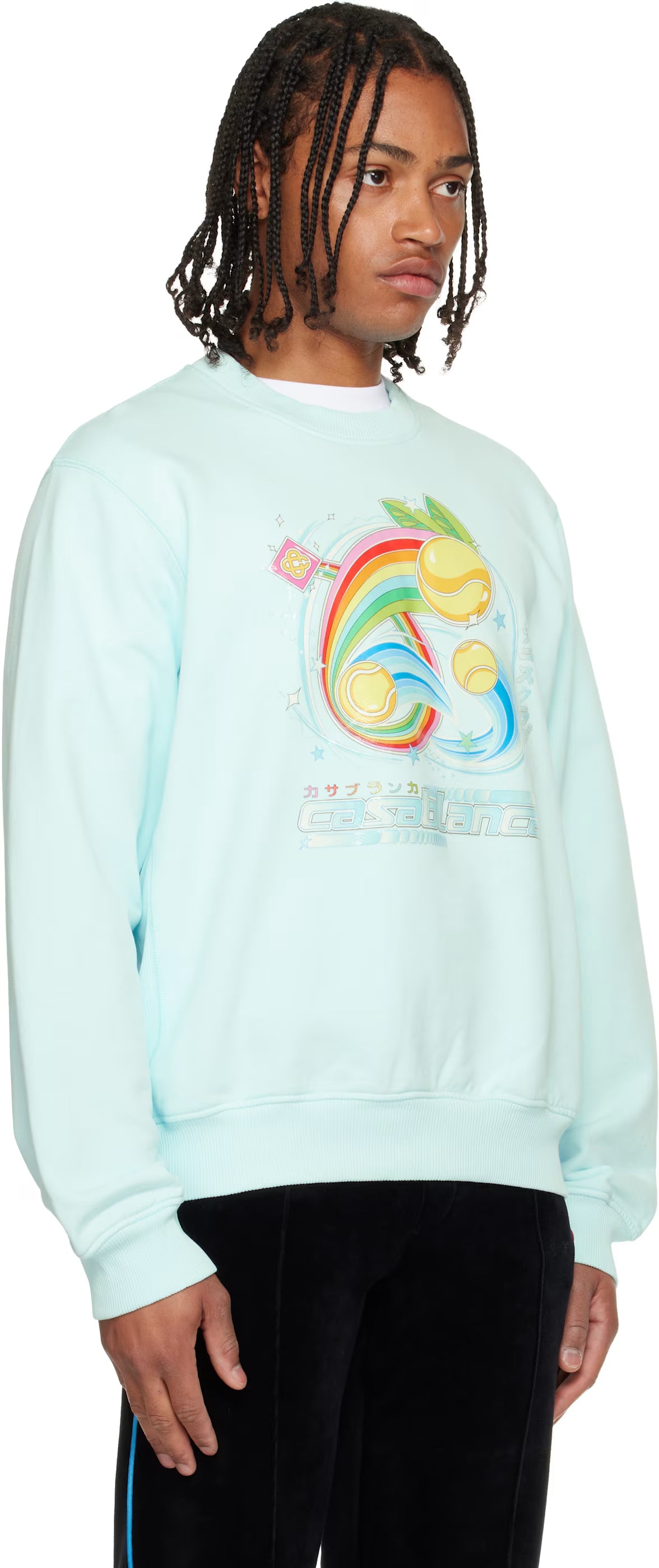 Blue Manga Tennis Ball Sweatshirt