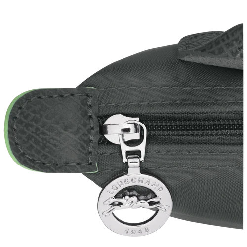 Longchamp Le Pliage Graphite Pouch With Handle Chestnut