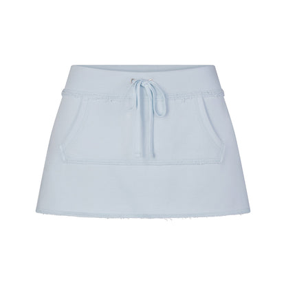Drapey French Terry Mini Skirt