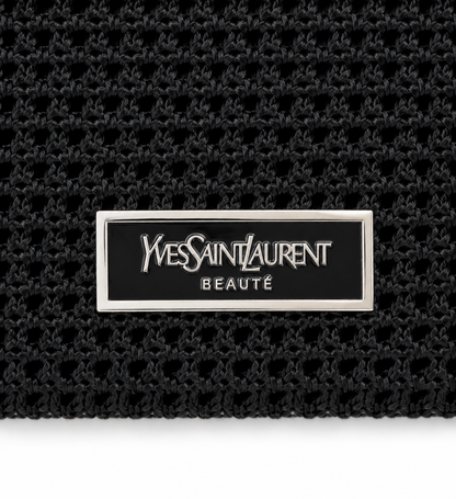 YSL Yves Saint Laurent Beaute Beauty GWP VIP Gift Black Knit Knitted Flat Pouch