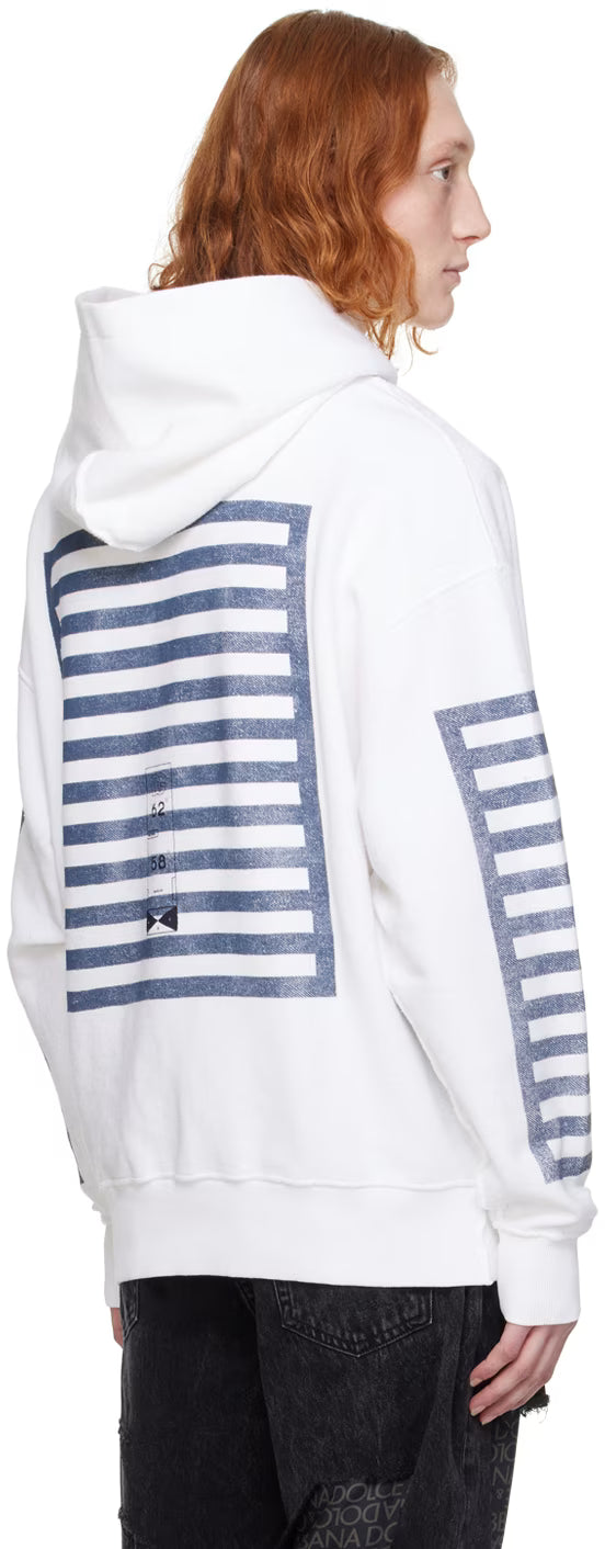 Dolce&Gabbana Off-White Printed Hoodie