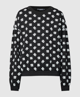 Dolce&Gabbana Black sweatshirt with monogram logo