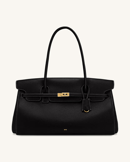 Yara Large Shoulder Bag - Dark Brown