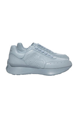 Blue Silver Sprint Runner Sneakers