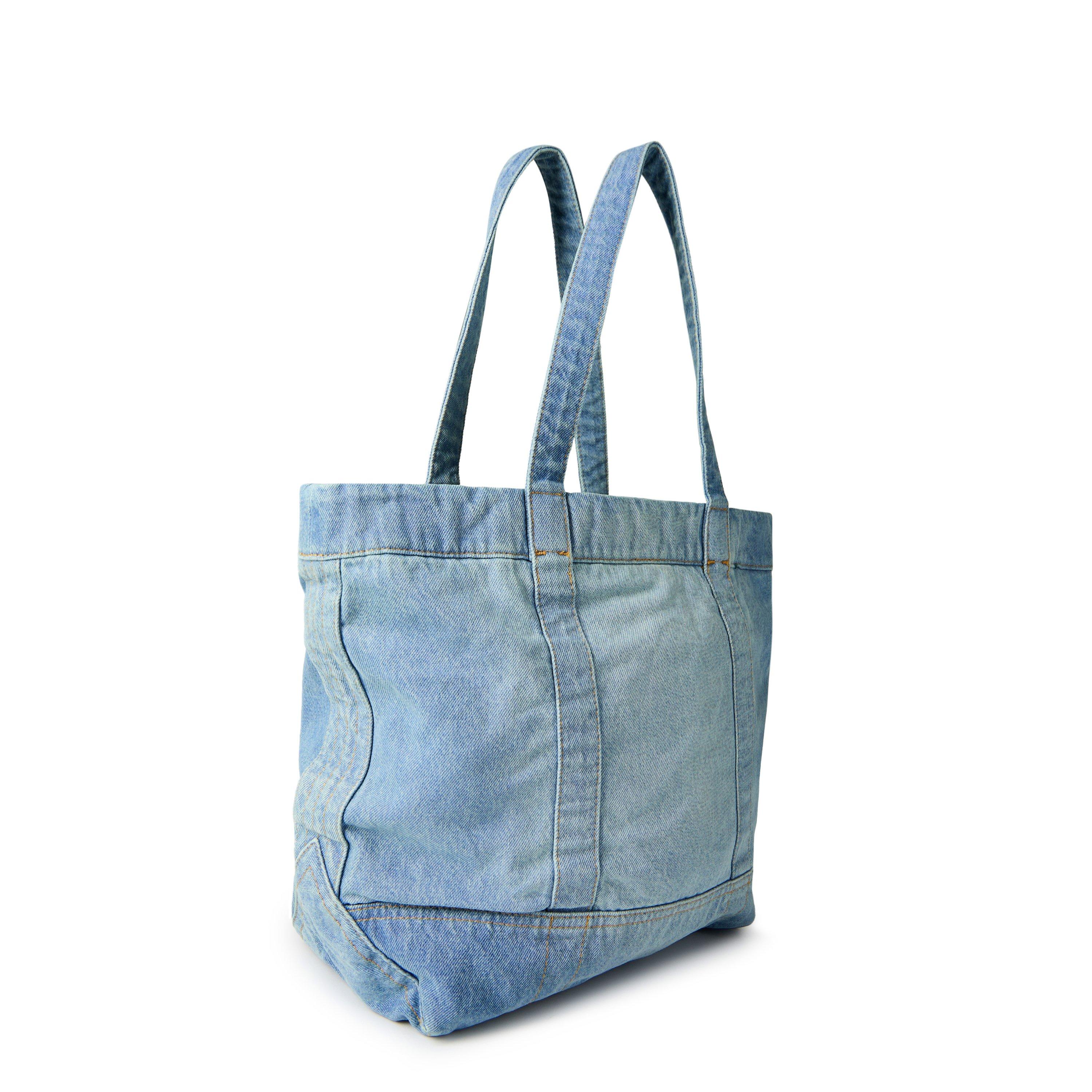 Polo Bear Denim Medium Tote Bag