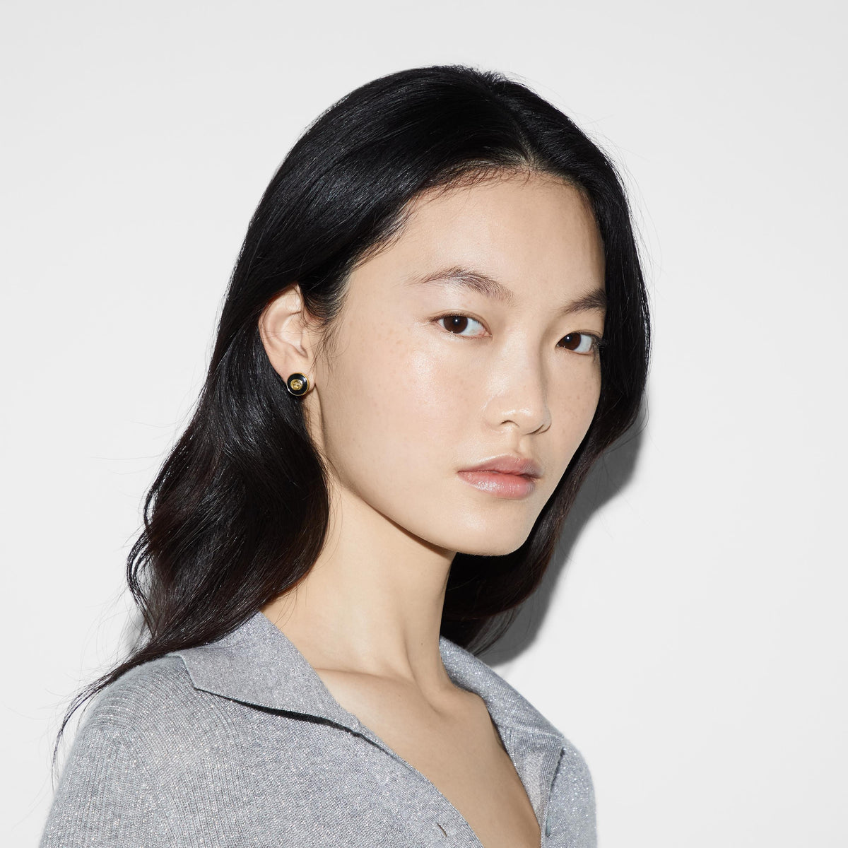 Interlocking 18k Stud Earrings