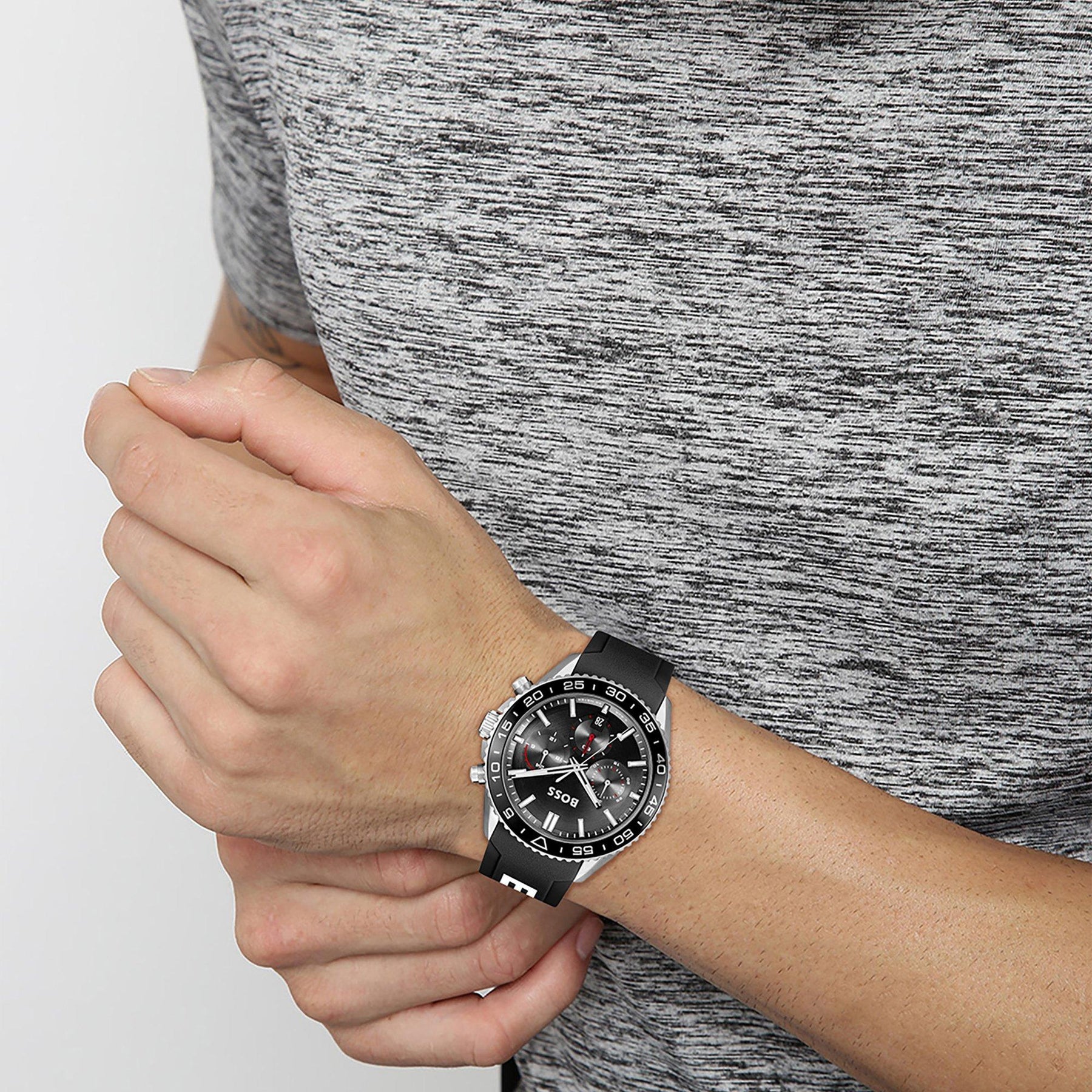 Gents BOSS Runner Chronograph Watch