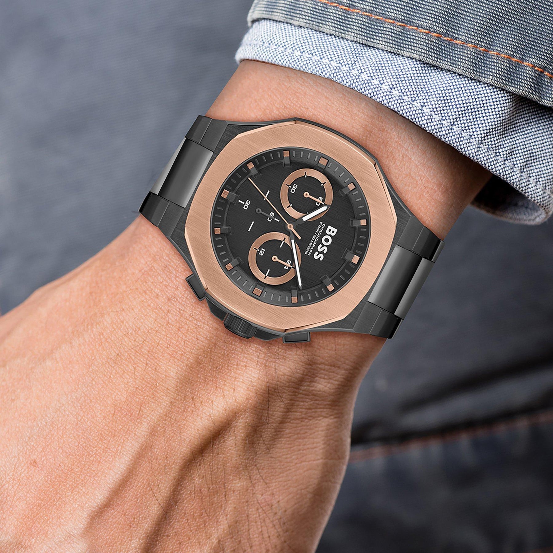 Gents BOSS Taper Chronograph Watch