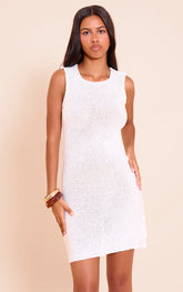 Petite Cream Knitted Sleeveless Mini Dress