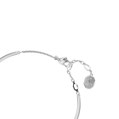 Idyllia Bangle, Heart, Blue, Rhodium Plated