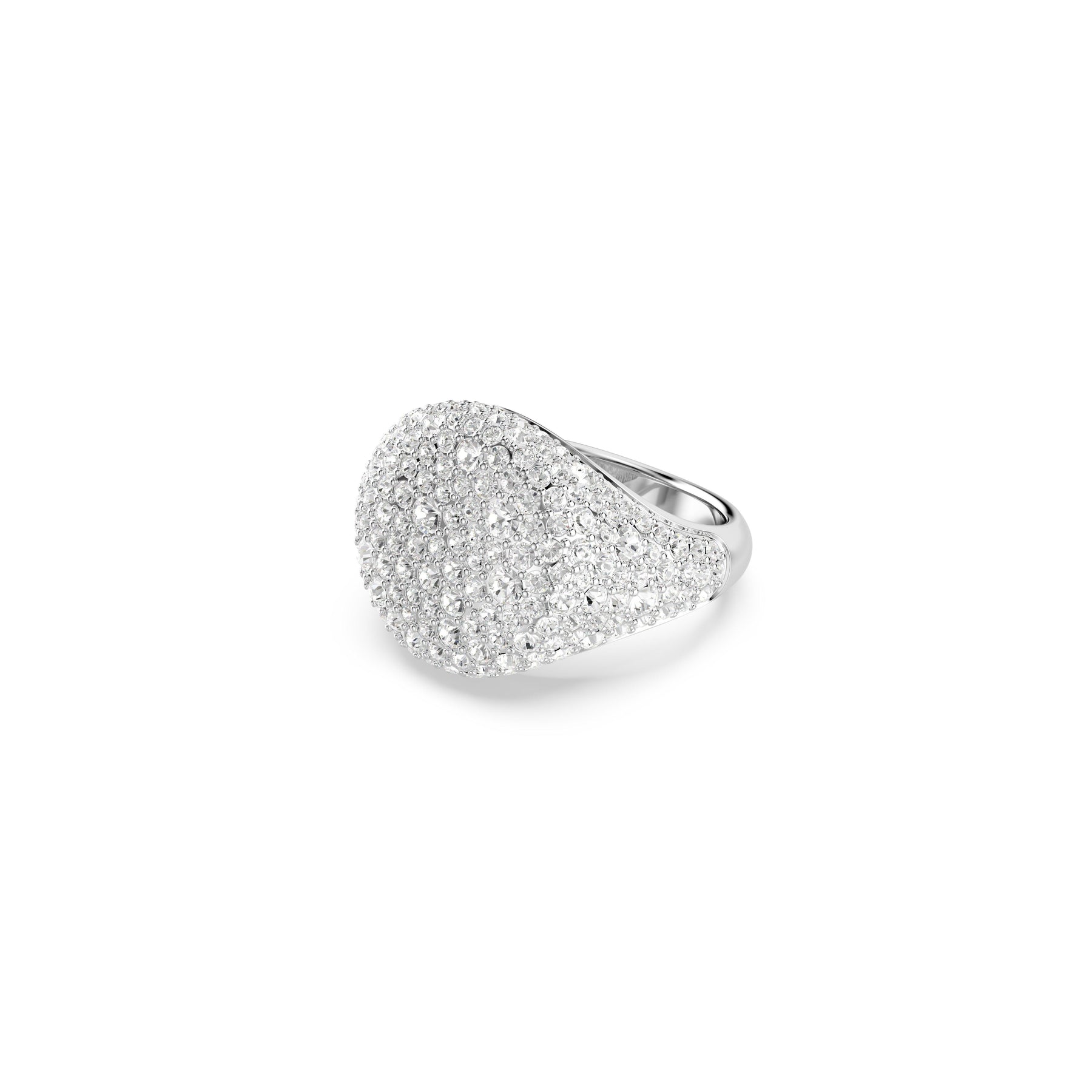 Sublima Cocktail Ring, White, Rhodium Plated