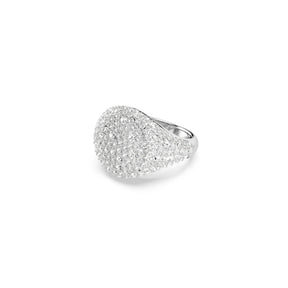 Sublima Cocktail Ring, White, Rhodium Plated
