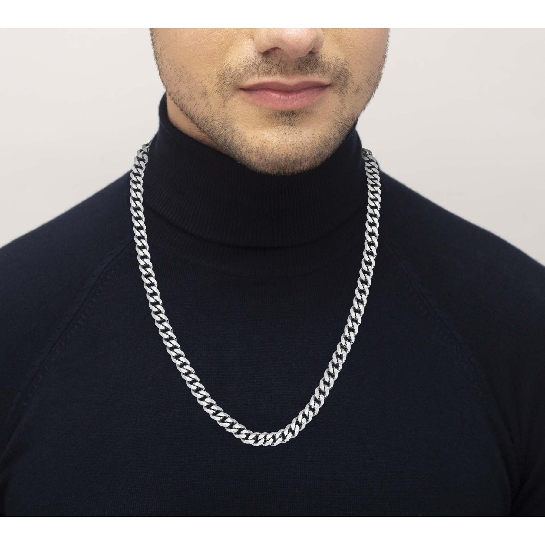 Men's Chain Link Curb Necklace