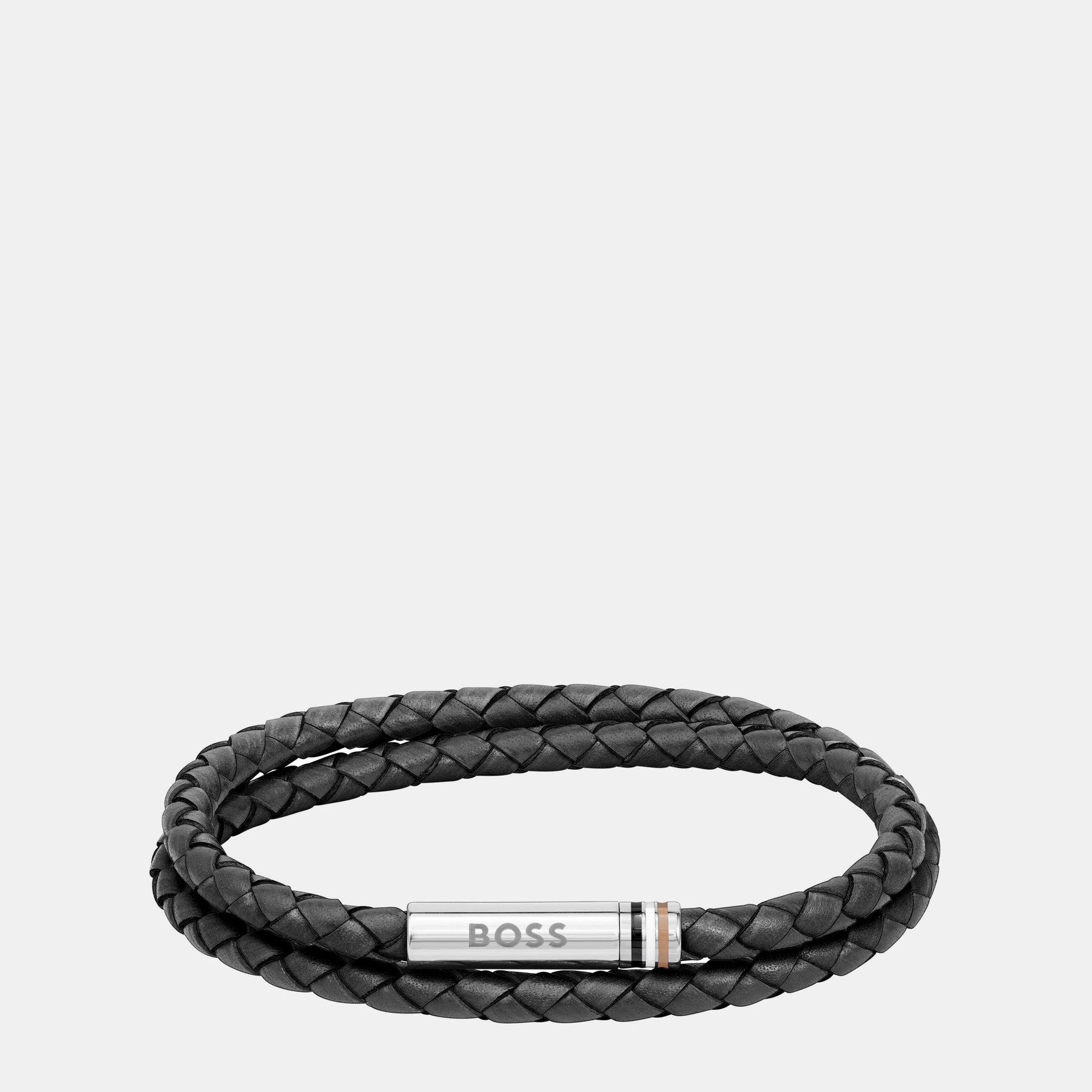 Men's Ares Double Wrap Leather Bracelet